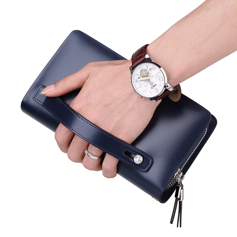 Мужской кошелек WILLIAMPOLO Модный повседневный бумажник из натуральной кожи деловой