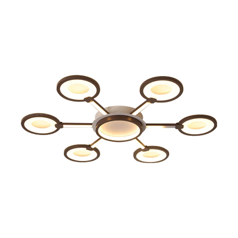 Светодиодный потолочный светильник для спальни гостиной регулируемое кольцо на