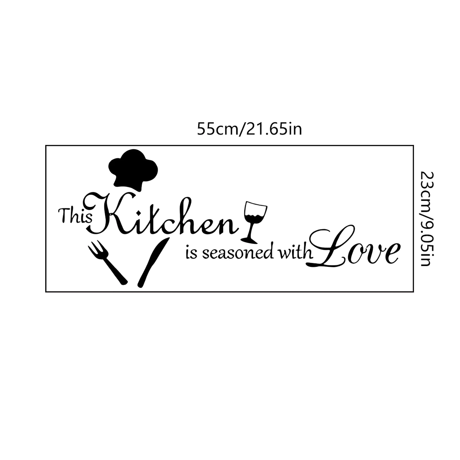 

Wallpaper Sticker Waterproof Letter This Kitchen is Seasoned with Love Wallsticker For Cocina Game Wallpapers Kid Room Decor
