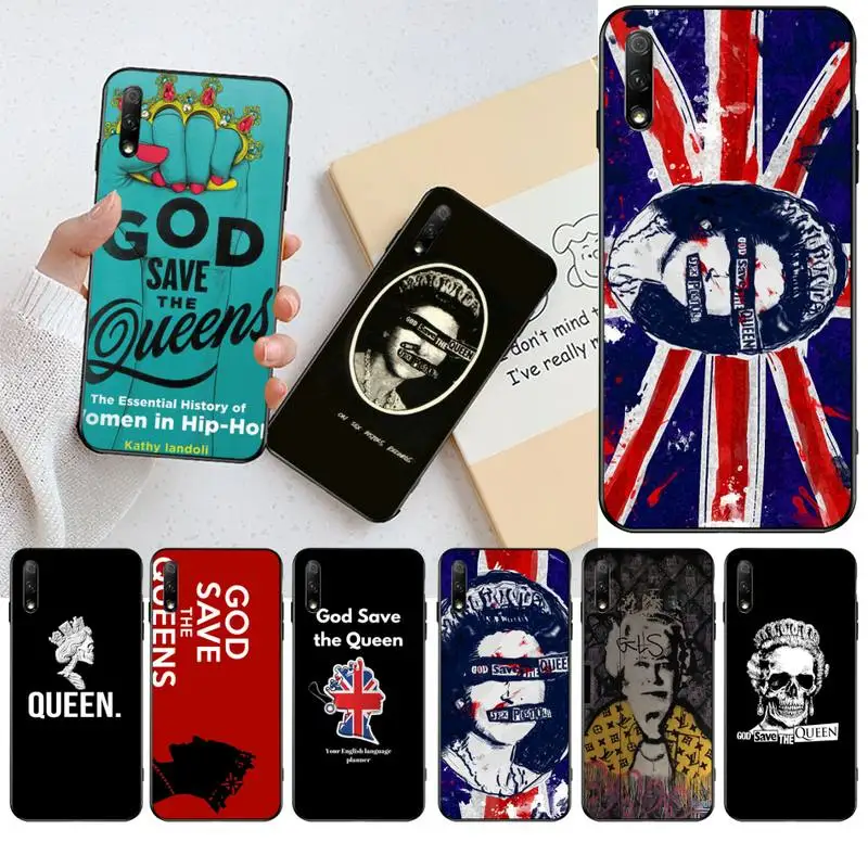 CUTEWANAN God Save The Queen TPU Мягкий силиконовый чехол для телефона Huawei Honor 30 20 10 9 8 8x 8c v30 Lite view