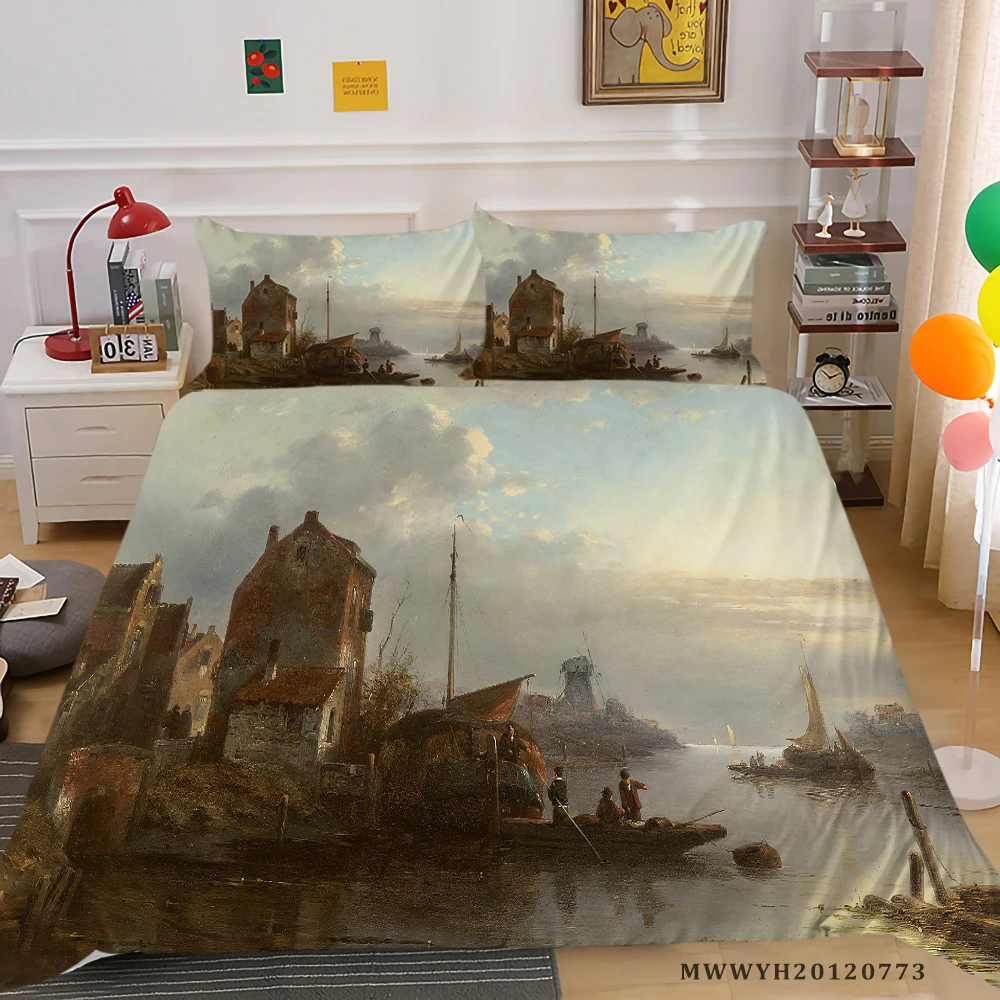 

Home Textile 3D Bedding Set Queen Size Quilt Cover Set 2/3 Pcs Unique Bed Set for Kids Adult Teen