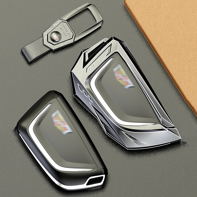 High-qualit Car Key Cover Case For Cadillac Escalade CTS XTS ATS ATS-L XLS SRX 2015 4/5/6 Button 28T CTS-V XT5 CT6 Protect Shell