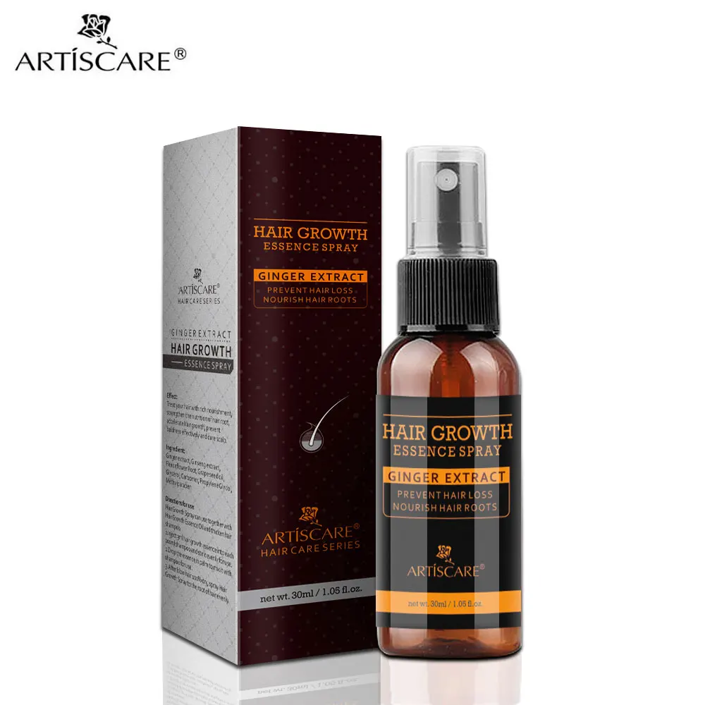Спрей для роста волос ARTISCARE стимулирующий рост питает корни толстый блестящий