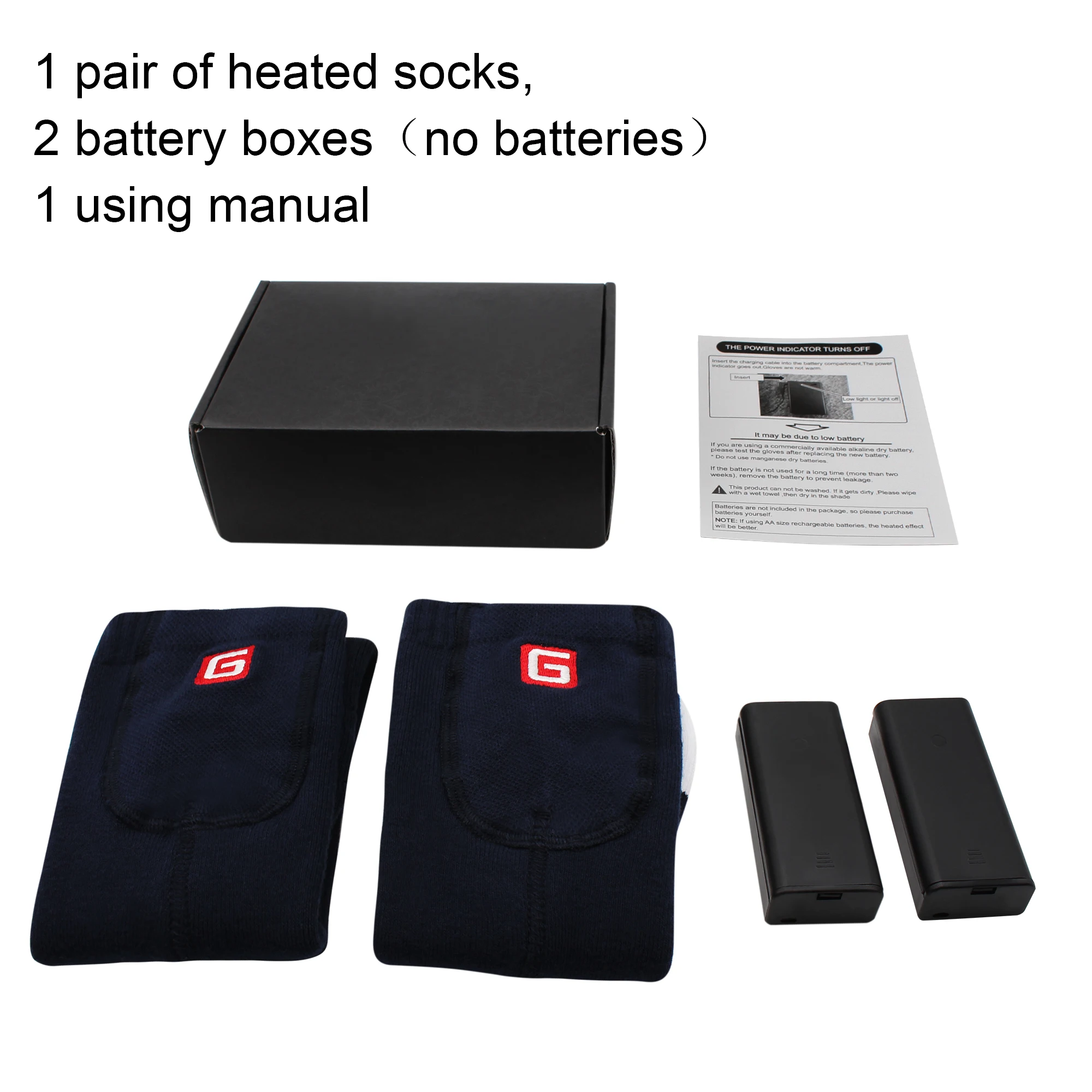 Носки для зимних видов спорта катания на лыжах с подогревом носки электрического