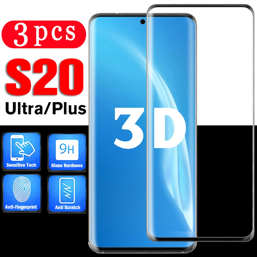 

Пленка с полным покрытием для samsung galaxy s20 ultra s10 lite s10e s9 s8 plus, закаленное стекло s7 edge, Защитная пленка для экрана, 3 шт.