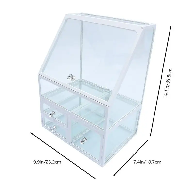 

Large Capacity Cosmetics Storage Box Makeup Brush Holder Lipstick Organizer