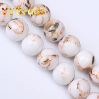 natural shell stone white shell howlite turquoises beads 4 12mm loose round charm beads for jewelry making bracelets accessories