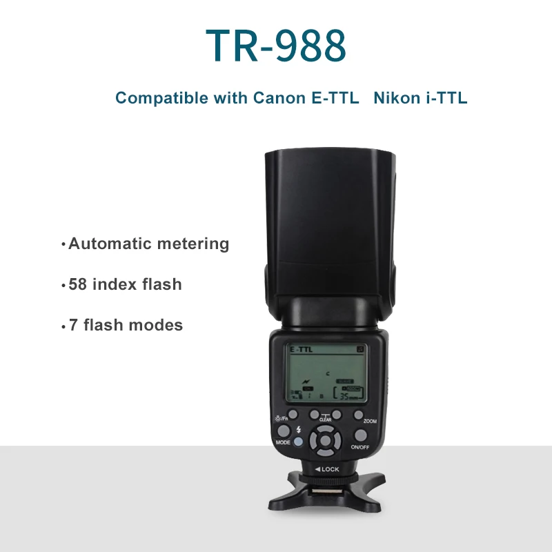 TRIOPO TR-988 TTL вспышка для камеры профессиональная скоростная lite с высокой скоростью