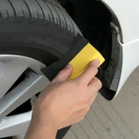 2pcs auto car wheel tyre cleaning dressing waxing polishing brush sponge tool tires cleaning brush car wash sponge