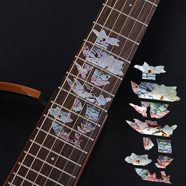 Bd Гитарный гриф инкрустация наклейки гитара ПВХ наклейки Guitarra украшения для электроакустической гитары бас аксессуары - Цвет: Bd