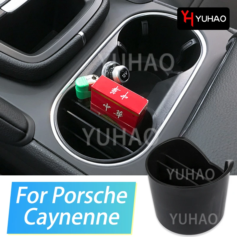 

1 Pcs Car Central Control Water Cup Holder Multifunctional Storage Box For Porsche Cayenne Car Interior Modification Accessories