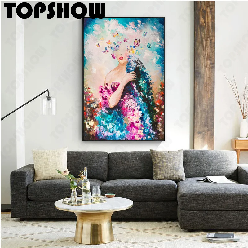 

Большая оригинальная абстрактная картина маслом ручной работы, картина маслом для дома, гостиной