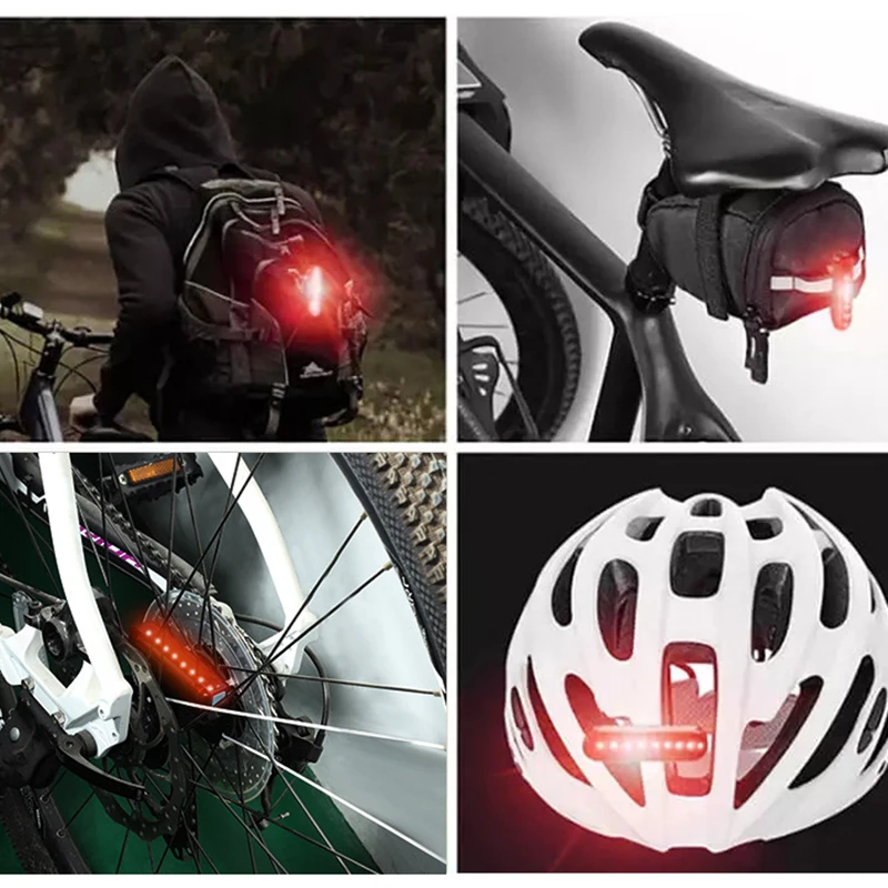 

Bicycle Tail Light Bike Rear Light Bicycle Riding LED MTB Bike USB Charging Safety Warning Light 2600mAh Bicycle Accessories