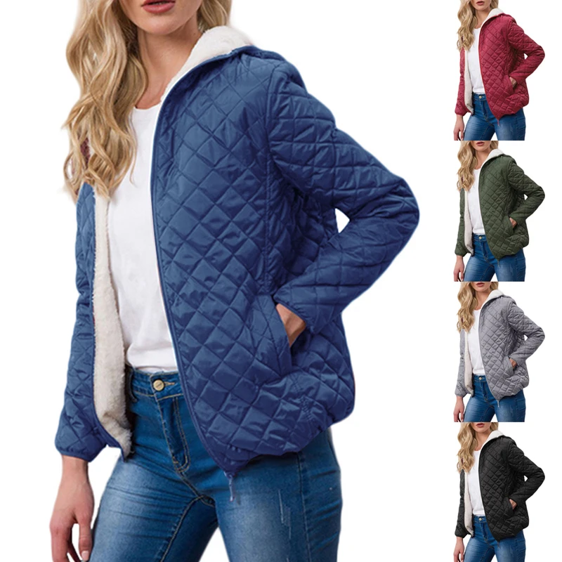 Зимние женские куртки для бега 2019 толстый теплый вельветовый джемпер из овечьей