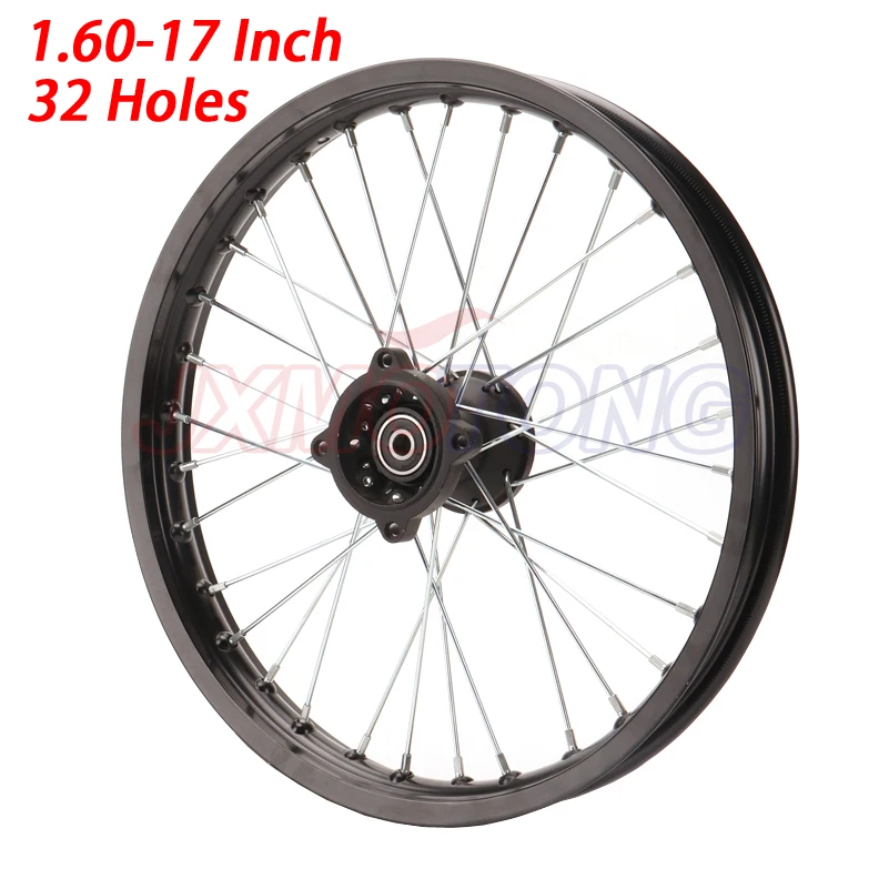 

17 Inch Alloy Front Wheel 12mm or 15mm Alxe 1.60-17"Rim With 32 holes Fit 70/100-17 Tyre PIT PRO Dirt Pit Bike Spare Parts