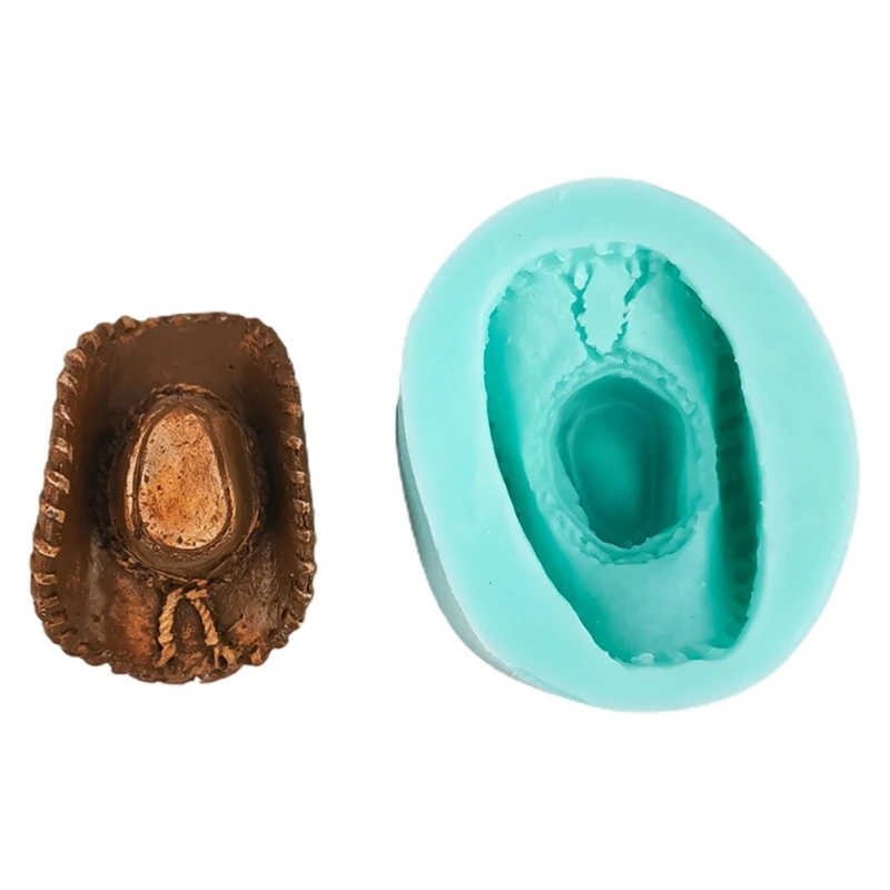 

Cowboy Hat Silicone Mold Fondant Chocolate Candy Jelly Mold Cake Decoration Baking Tray DIY Crafts Paste Soap Casting
