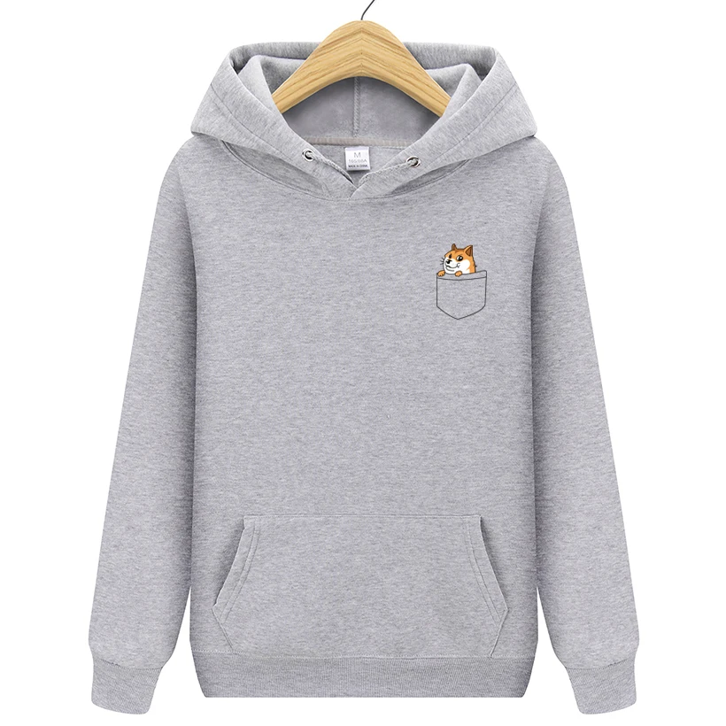 2019 новая осенняя и зимняя толстовка с капюшоном Kawaii Akita shaba Inu брендовая одежда
