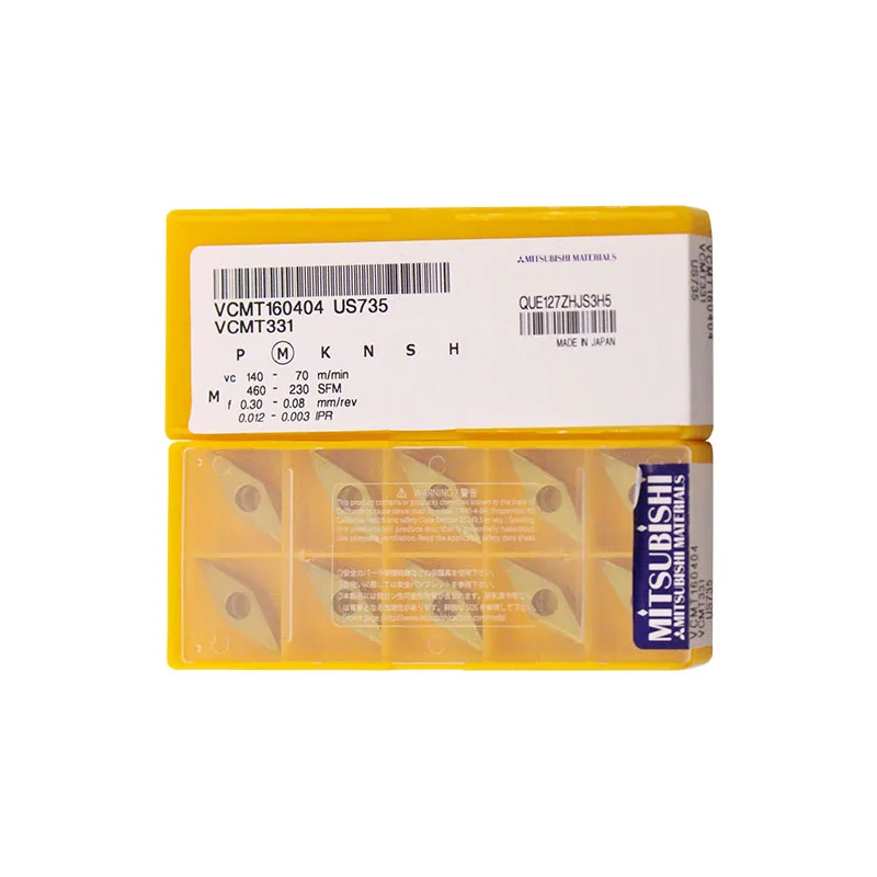 

Original MITSUBISHI VCMT160404 US735 For Turning Insert CNC Blade lathe Tools