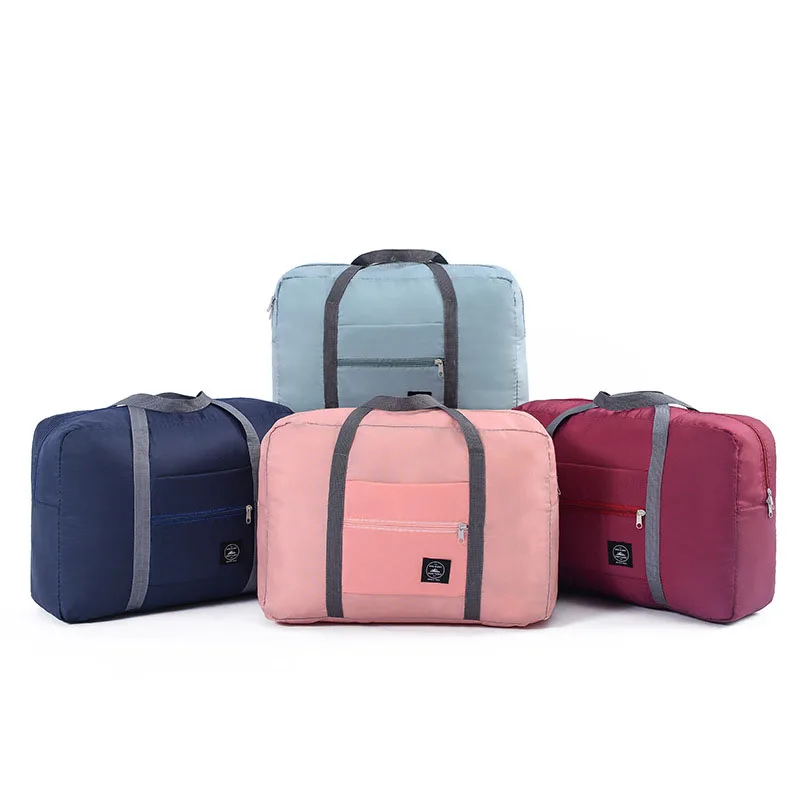 

10PCS/LOT Large Capacity Waterproof Folding Travel Duffle Bag Packing Tote Luggage Lightweight Travel Bags Wholesale