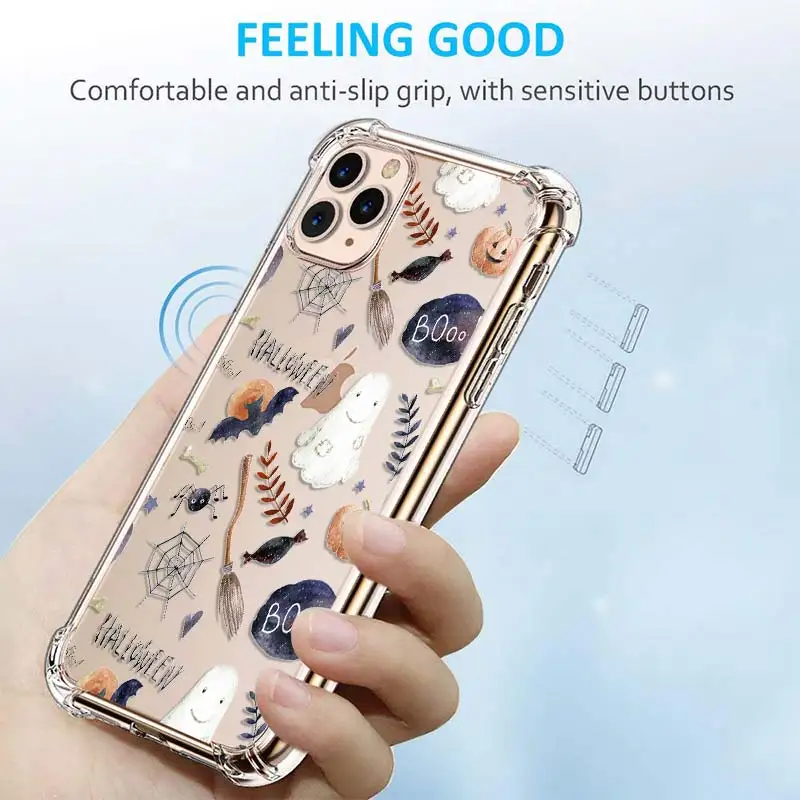 Мягкий ударопрочный чехол Jaomax из ТПУ для телефона на Хэллоуин iPhone 11 Pro MAX 6 7 8 Plus Xs 5S