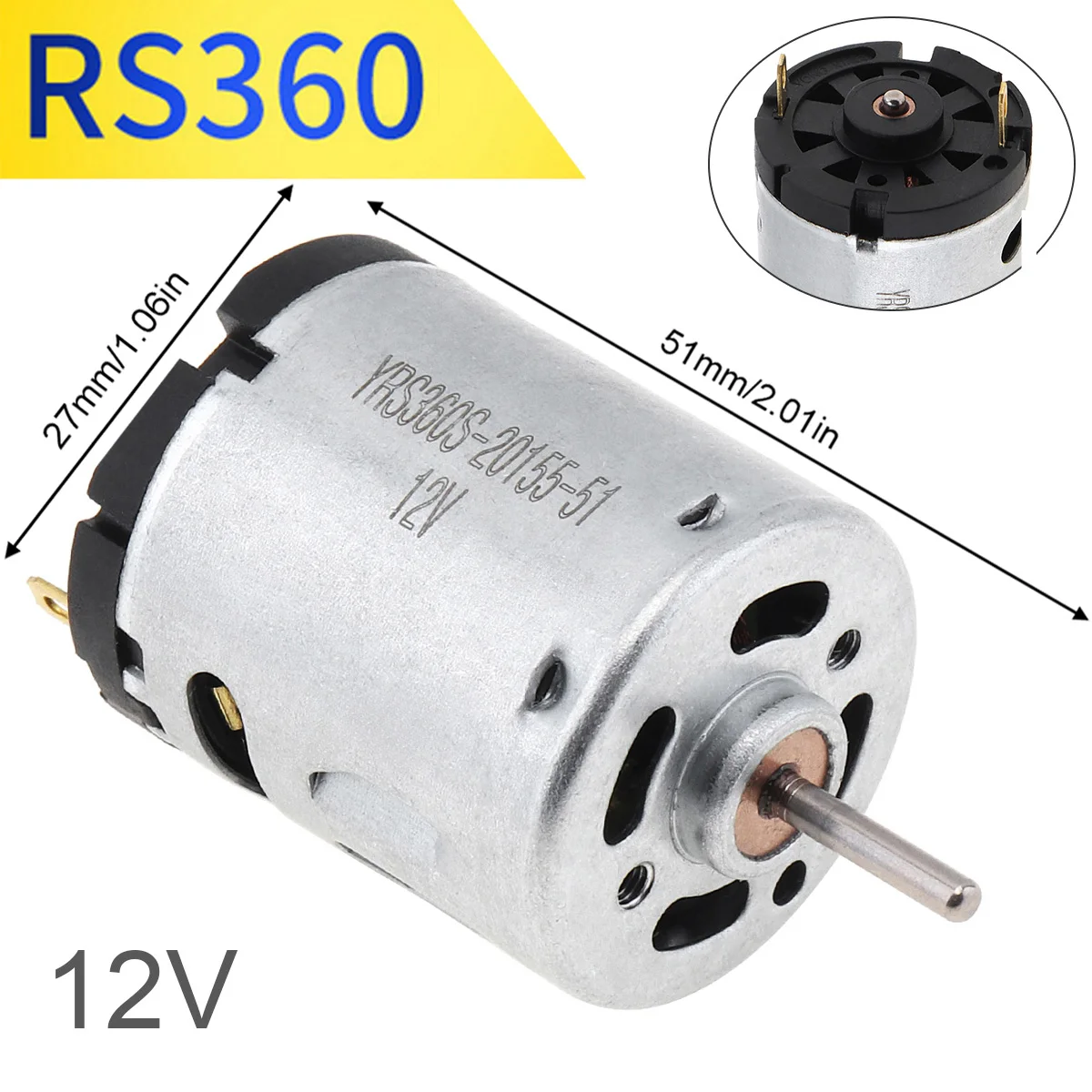 R280 RS360 R380 390 395 DC Motor 6V-24V 12V 12000-24000RPM Metal High Speed Micro for DIY Toys Hair Drier Mini Fan | Обустройство