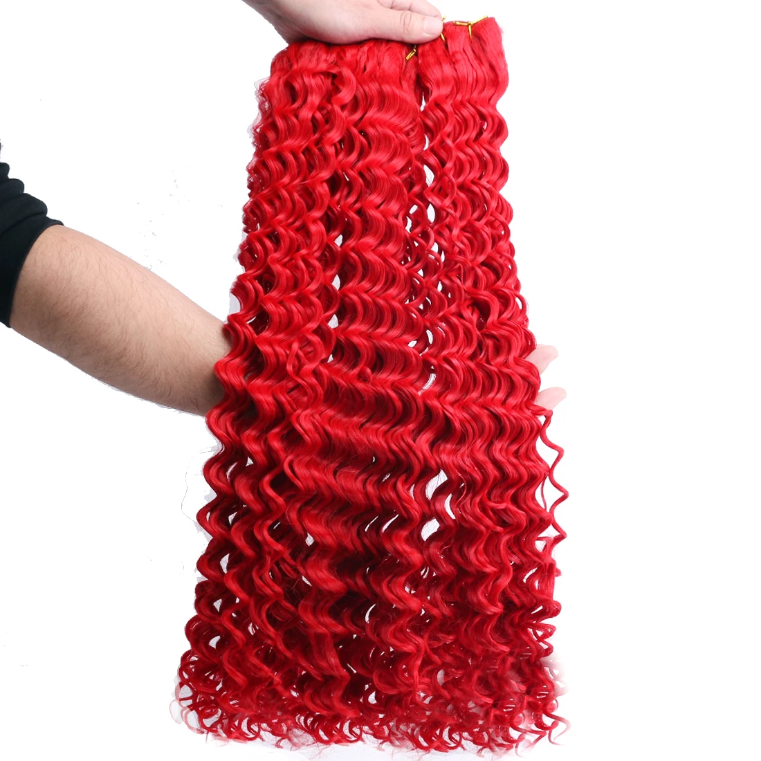 

REYNA Deep Wave Hair Bundles 28 Inch 120g/piece Super Long Hair Extensions Water Wave Curly Hair Bundles Deal for Black Women