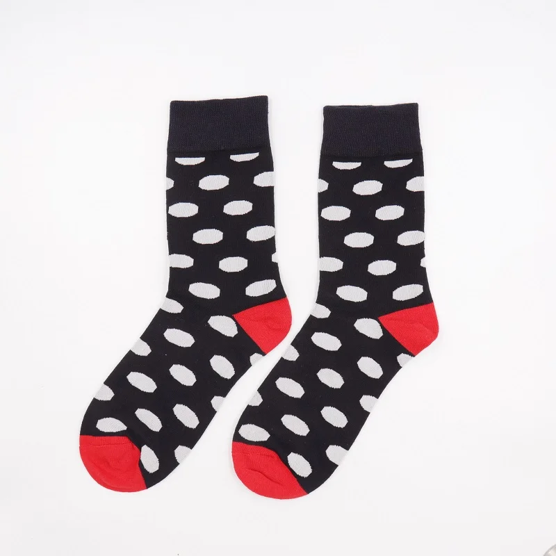dots Забавные милые носки, Мультяшные Цветочные Носки, модные Харадзюку кавайные счастливые носки, женские милые Мультяшные носки для скейтборда - Цвет: dots
