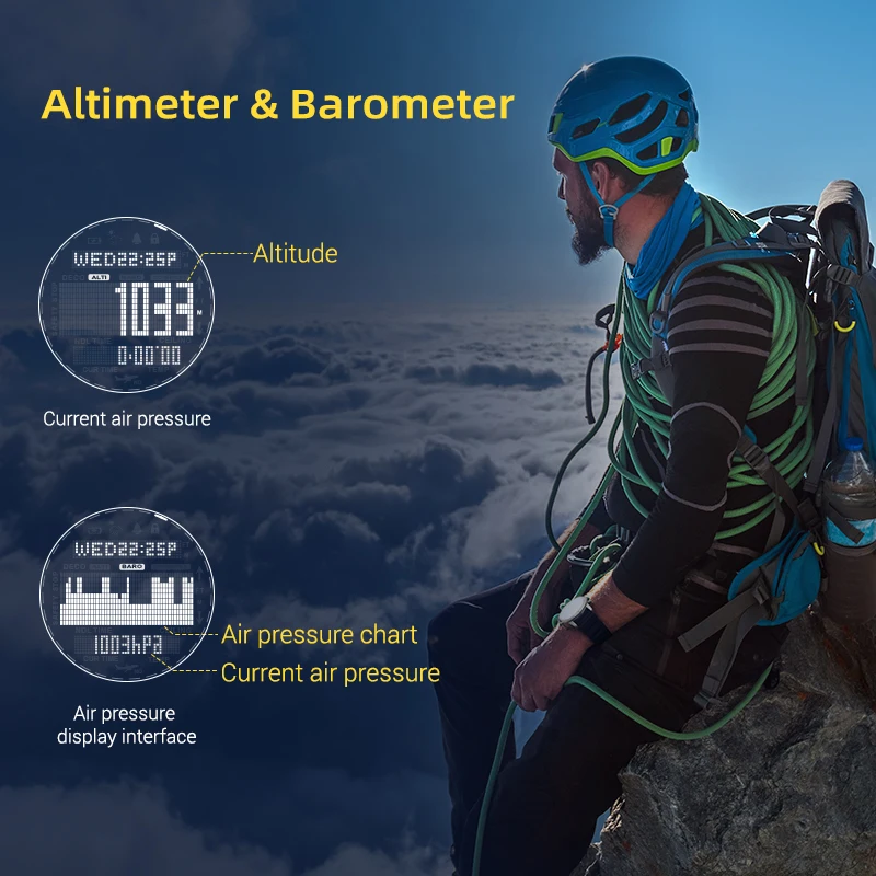 north edge mens professional diving computer watch scuba diving ndl no deco time 50m dive watches altimeter barometer compass free global shipping