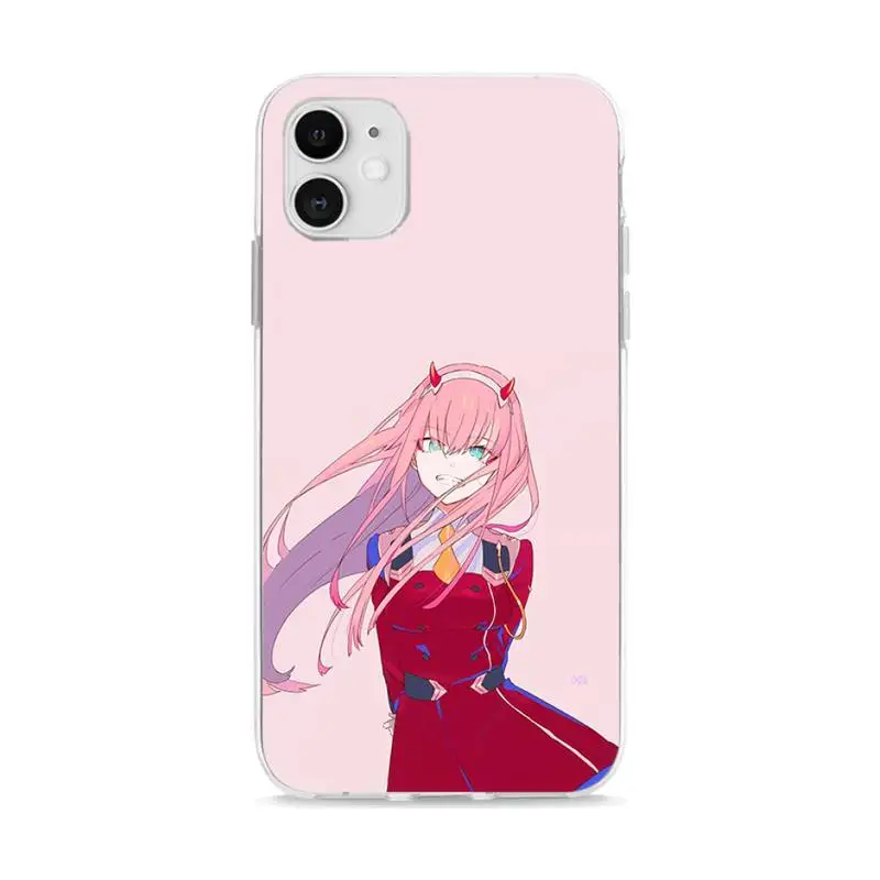 

Darling In The Franxx ZERO TWO Phone Case Case Coque Fundas For Iphone 11 PRO MAX X XS XR 4S 5S 6S 7 8 PLUS SE 2020