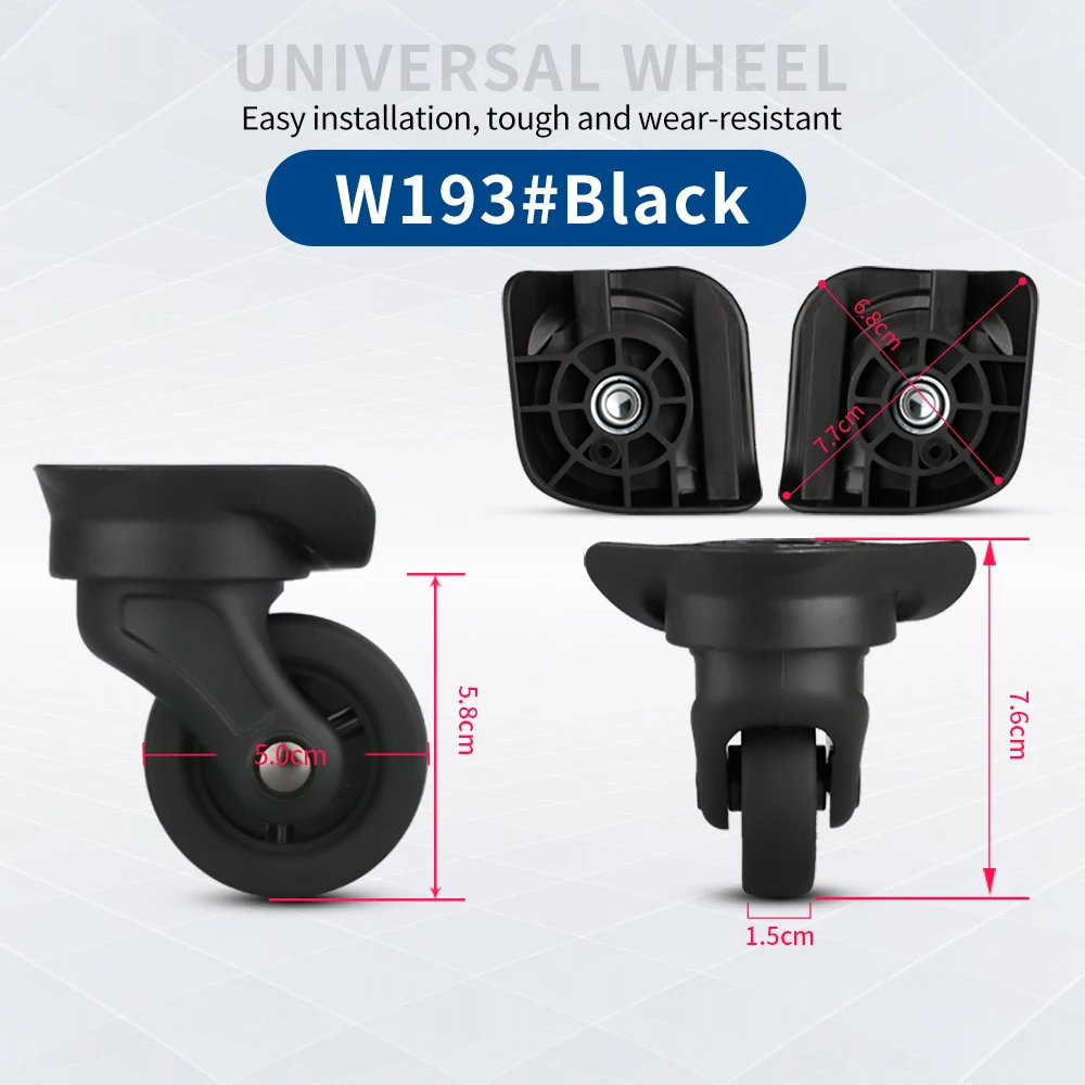 TANGYIPIN W193 Suitcases casters trolley case travel luggage replace universal wheel rubber repair accessories custom wheels