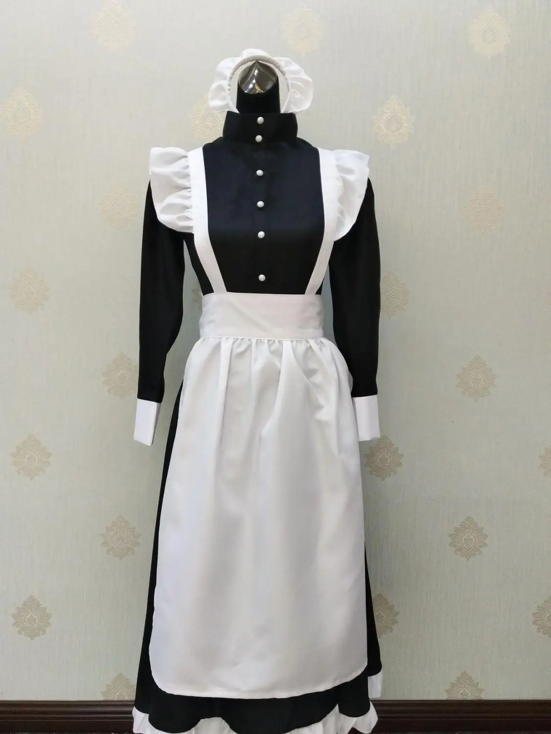 Женское традиционное платье горничной Женский костюм для косплея в британском