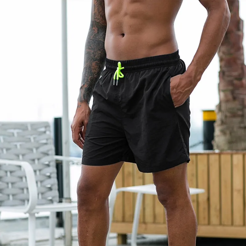 

Men's Outdoor Sports Shorts Summer Beach Style Casual Sweatpants Fitness Running Solid Quick-Dry Shorts