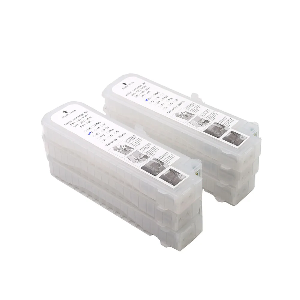 PFI 102 Заправляемый картридж с чернилами для Canon iPF500 iPF510 iPF600 iPF605 iPF610 iPF700 iPF710