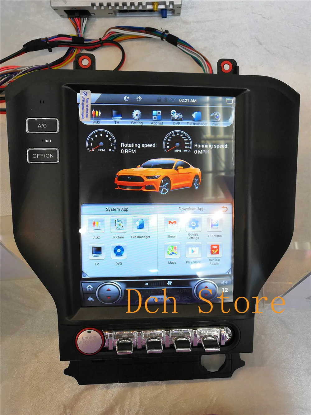 10 4 'вертикальный экран Tesla стиль Android 9 0 автомобильный DVD GPS навигационный плеер