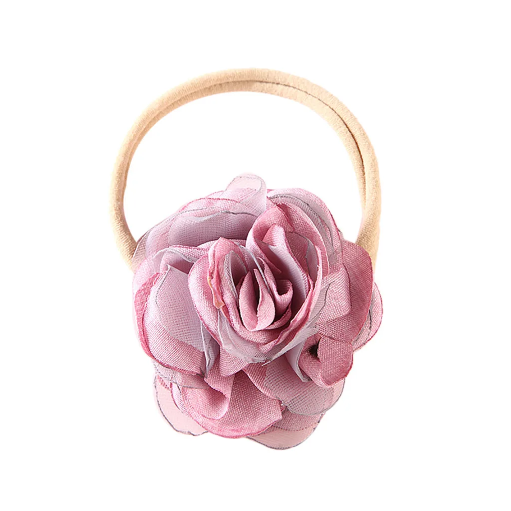 Цветочная эластичная повязка на голову тюрбан обертывания Детские нейлоновые
