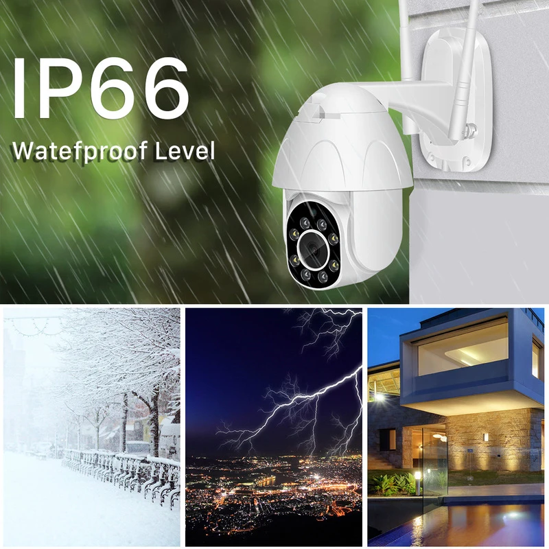 Водонепроницаемая IP камера Tuya Smart Life HD 1080P уличная цилиндрическая