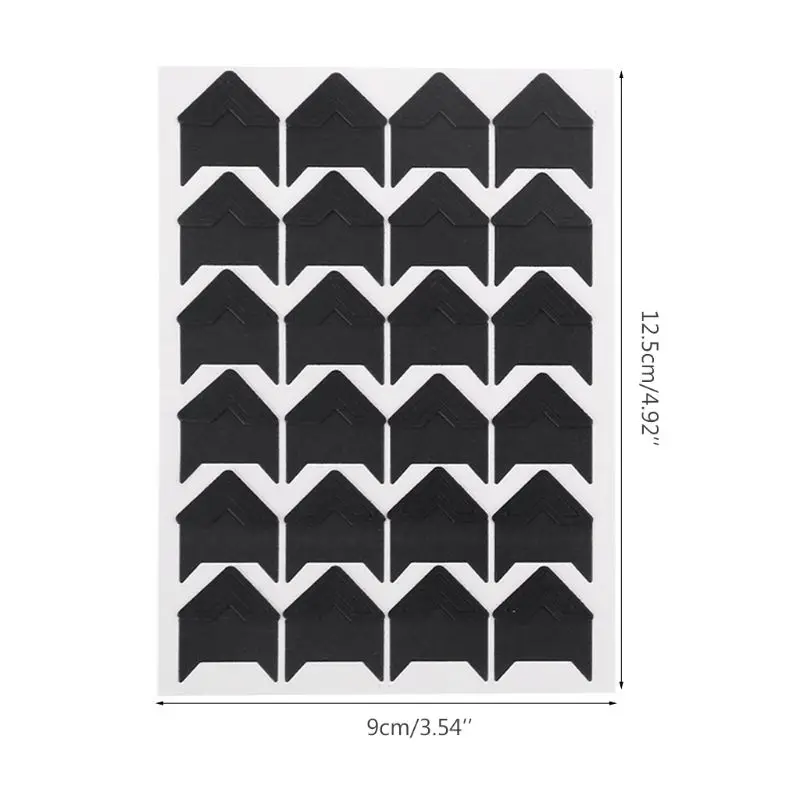 

G92E 10 Sheets Photo Corners Self Adhesive Stickers, Photo Mounting Paper Corner Stickers for DIY Scrapbook Albums