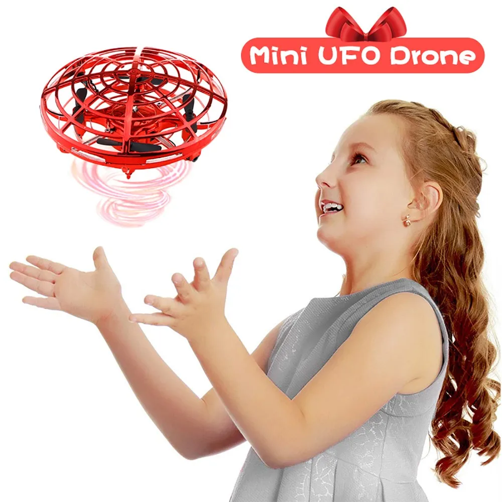 Мини Дрон для детей игрушка с ручным управлением Квадрокоптер UFO мальчиков и