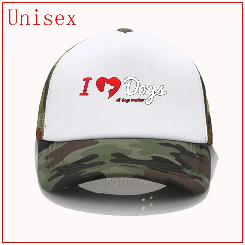 Кепка от солнца с надписью I Love Dogs для женщин | Аксессуары одежды