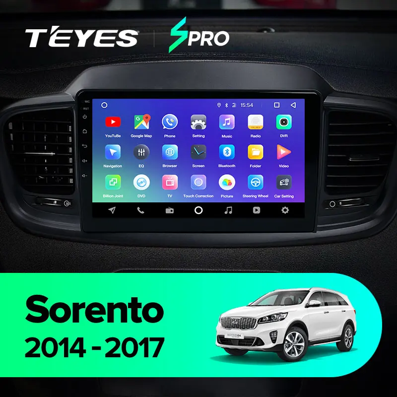TEYES SPRO Штатная магнитола для Киа Соренто UM Kia Sorento UM- Android 8.1, до 8-ЯДЕР, до 4+ 64ГБ 32EQ+ DSP 2DIN автомагнитола 2 DIN DVD GPS мультимедиа автомобиля головное устройство