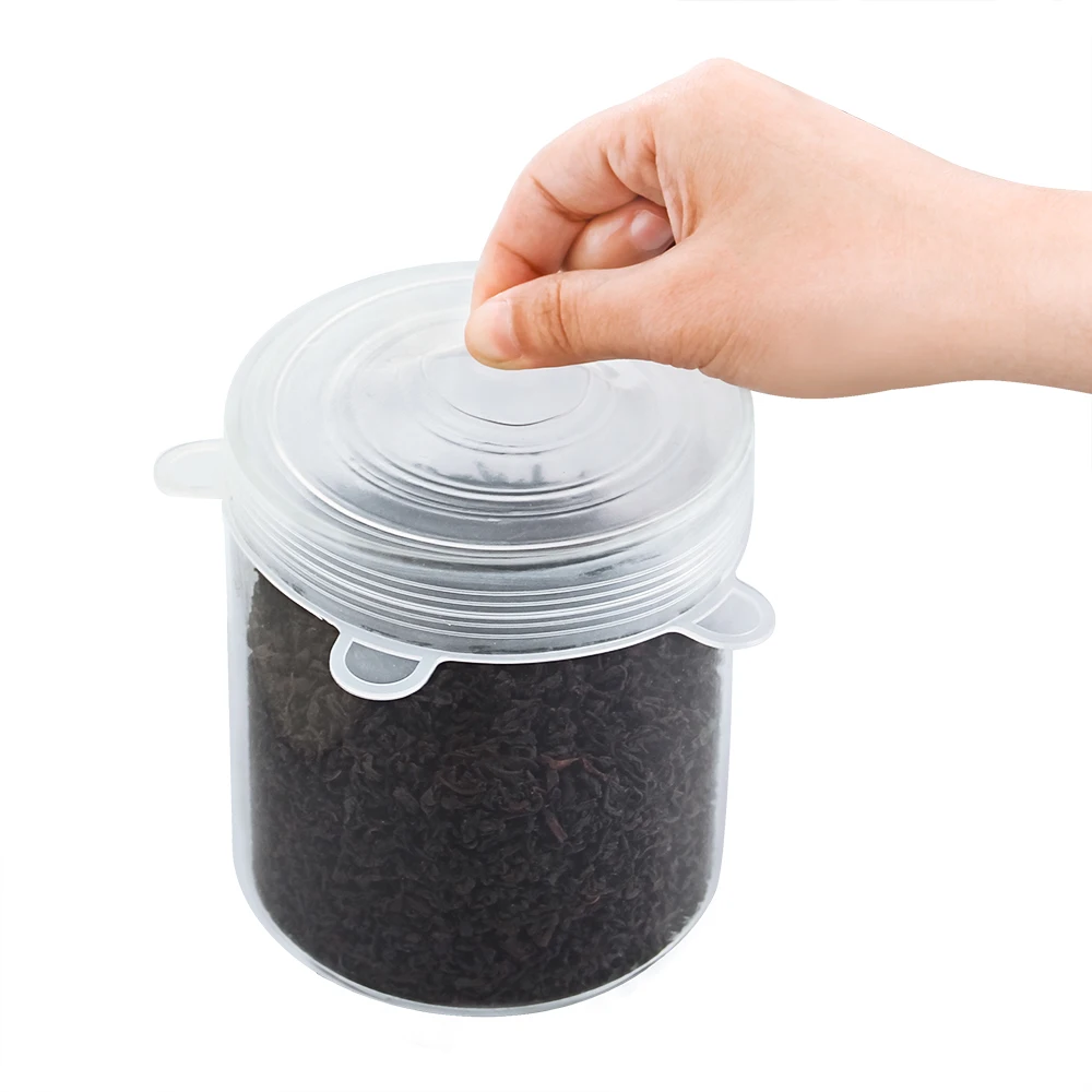 Силиконовая крышка 6 шт./компл. сохраняющие свежесть силиконовые растягивающиеся