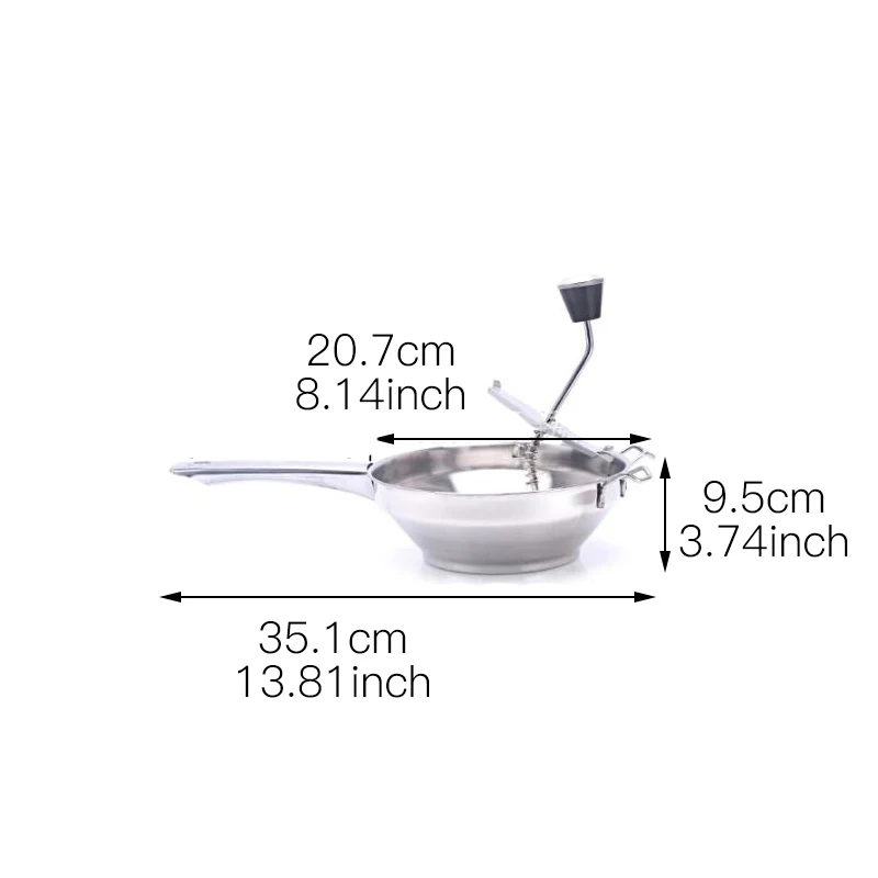 Вращающаяся пищевая мельница из нержавеющей стали отлично подходит для