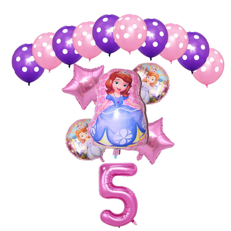 Набор из 16 предметов с изображением принцессы Софии тема для девочек День