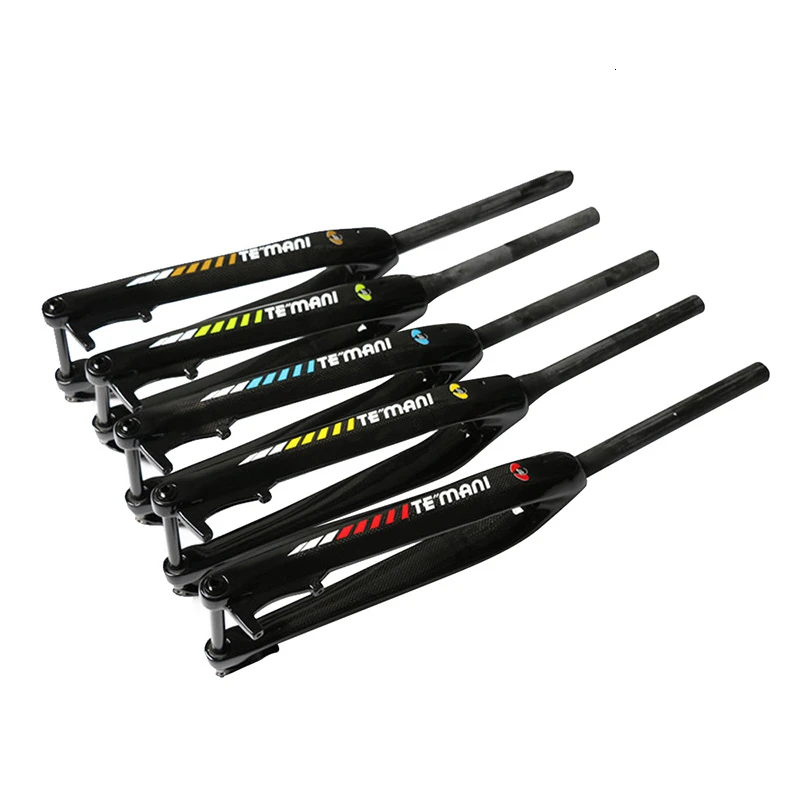 Полностью углеродное волокно Велосипедная вилка прочный Сверхлегкий дисковый