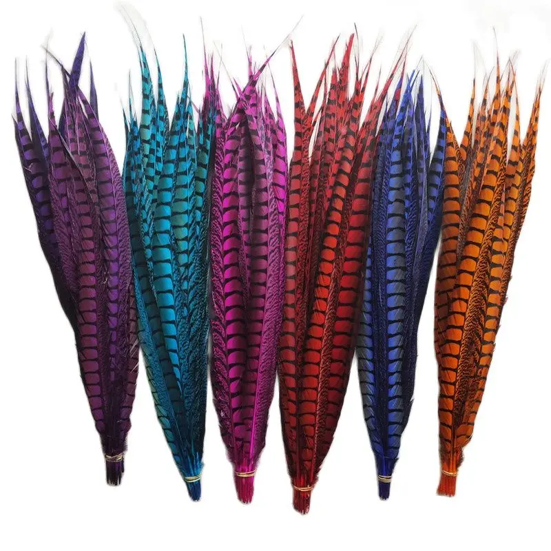 

60-70cm 24-28inch Natural Pheasant Feathers Party plumas Crafts Accessories Wedding Carnival Decor