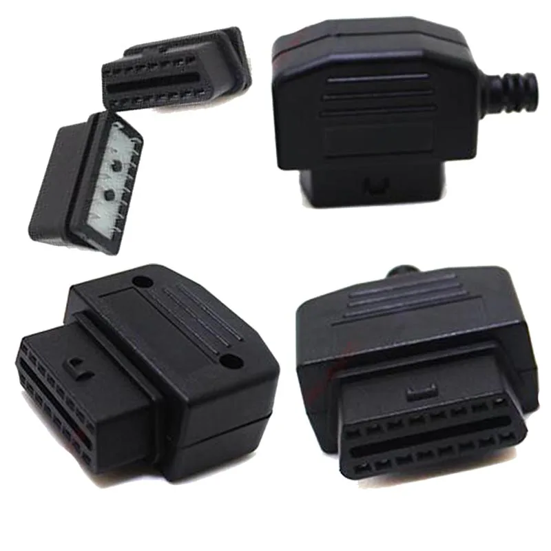 2019 с корпусом и винтом OBDII OBD 2 Сделай Сам 16 Pin кабель удлинитель наружной резьбой