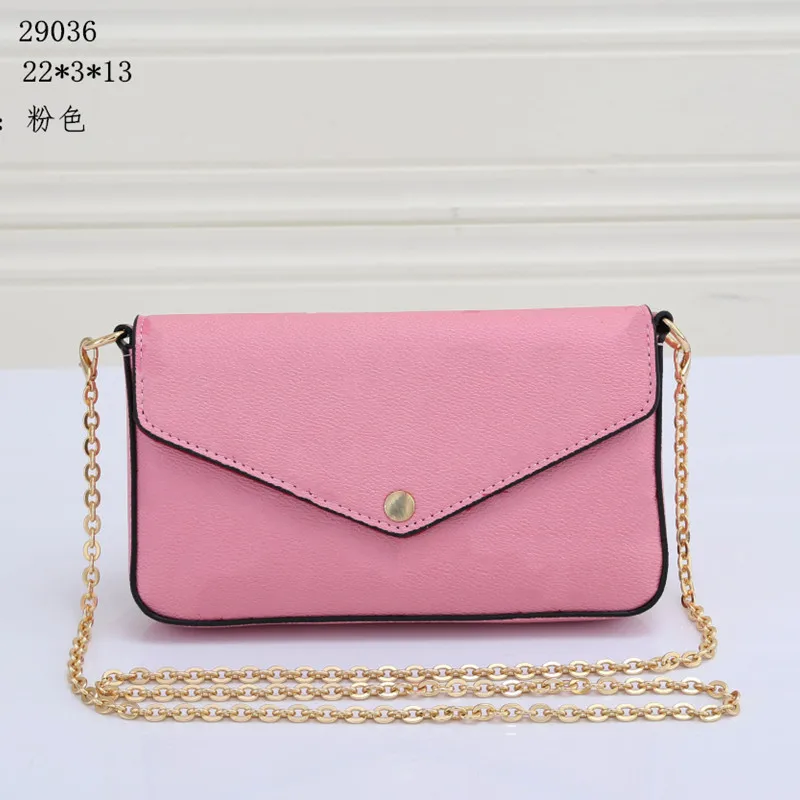 

Original Genuine Leather Women Shoulder Bags Designer Handbags High Quality Luxury Pochette Felicie Chain Bags