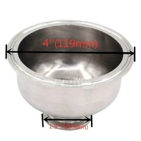 1pcs 1 5 to 4 304ss hemispherical tri clamp bowl reducer sanitary pipe fitting