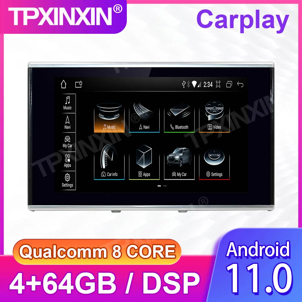 

8 Inch 64GB Android 11 AutoRadio For Audi A6 A6L S6 RS7 2013 2014 2015-2018 Car Radio GPS Multimedia Video DVD Player Navigation