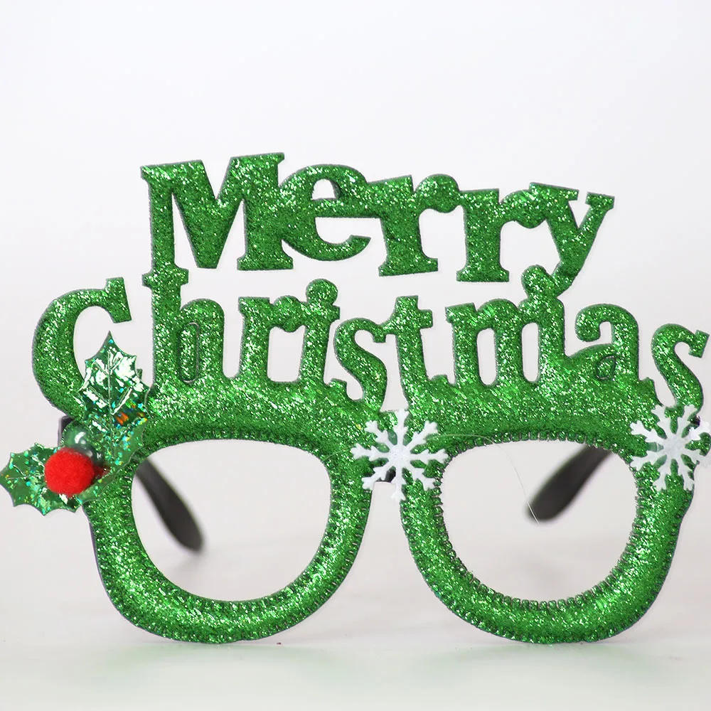 

Christmas Party Costume Mask Glasses Frame Funny Snowman Santa Xmas Tree Eyewear Eyeglasses Christmas Decoration Supplies Favor
